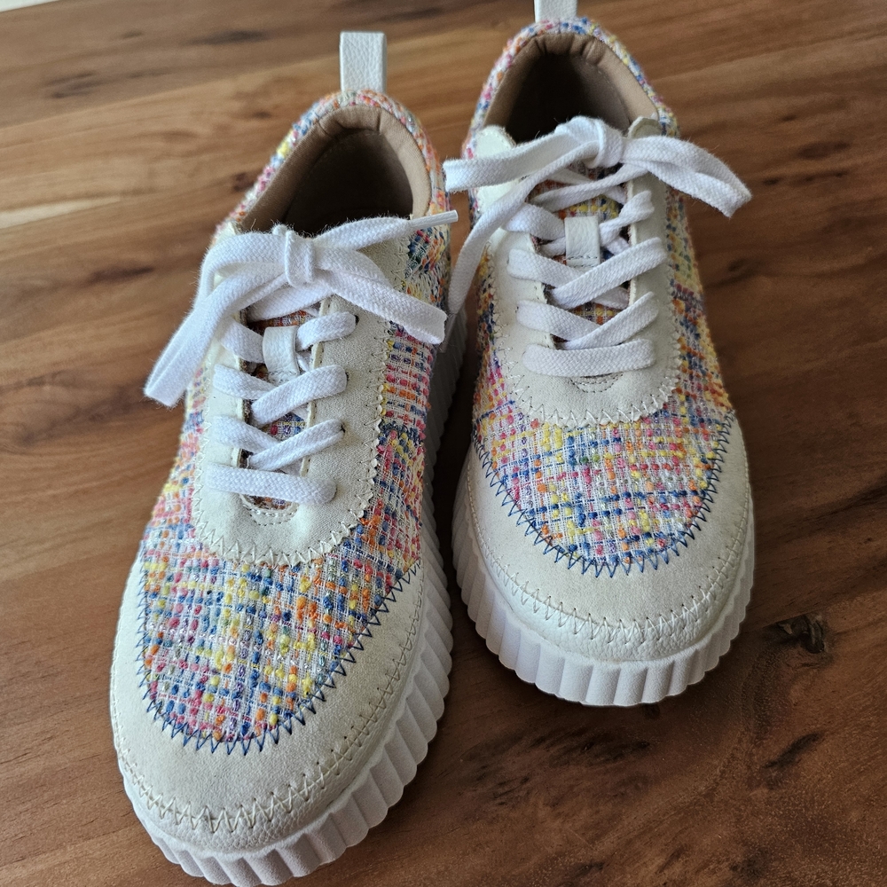 Dr. Scholl's Zodiac Copper White Platform Shoes